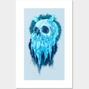 Elemental Skull Ice Posters and Art